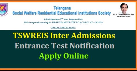 TS Gurukulam Entrance Test Notification 2019 For Inter Admissions ...