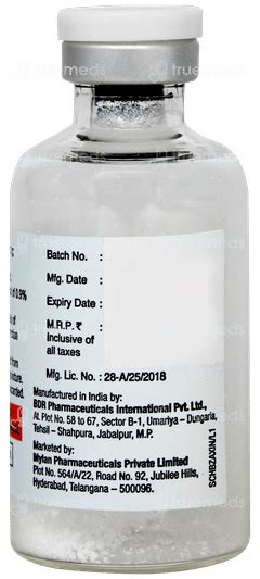 Myzomib 2 Mg Injection 1 - Uses, Side Effects, Dosage, Price | Truemeds