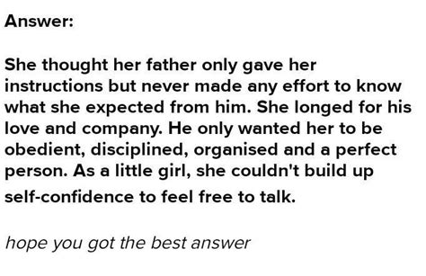 what was the writer impression of her father? why do you think she felt ...