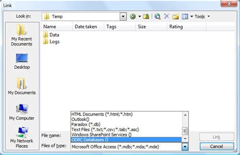 Image result for Use SQL Linked Table in Access Query
