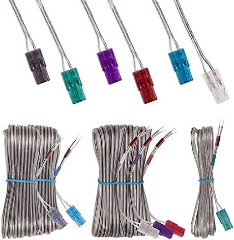 ExploreHome Set Of 6 Replacement Speaker Wires/Cord Cables Kits For ...