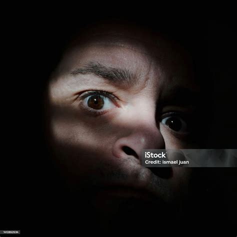 Spanish Man Taking A Selfie Portrait In The Shadows Stock Photo ...