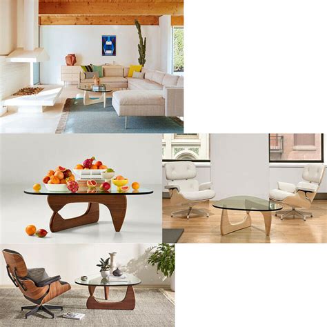 Modern Coffee Table Dark Walnut Wood Base Clear | Ubuy India