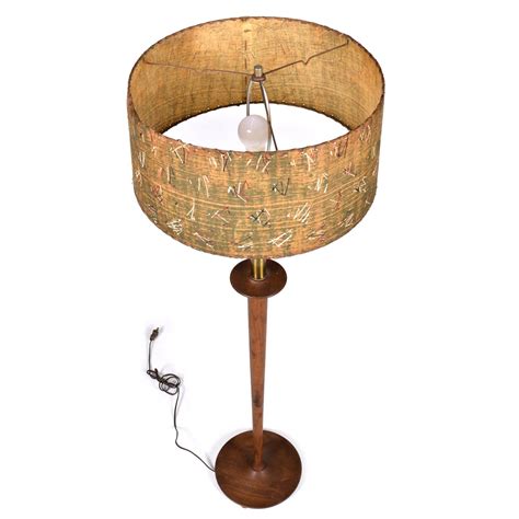 Vintage Danish Modern Walnut Floor Lamp with Matching Table Lamp at ...