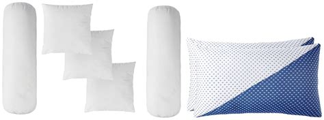 Amazon Brand - 5 Piece Filled Bolster and Cushion Set for Diwan, 2 ...