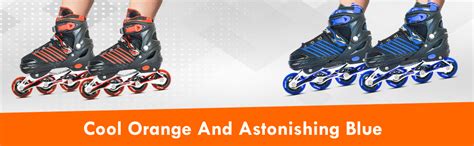 KAMACHI K-1006 Unisex Aluminium Body Inline Skates Adjustable Size 31 ...
