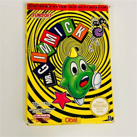 Buy Nintendo Vintage Nes Mr Gimmick Sunsoft Cart, Foam, Manual Complete ...
