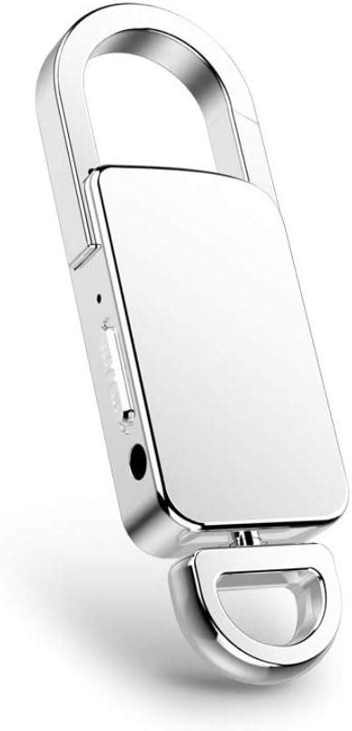 TECHNOVIEW Mini Spy Voice Recorder Min Keychain Hidden 8GB USB Sound ...