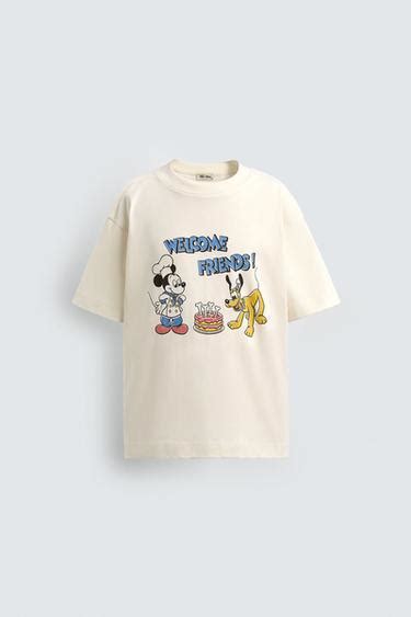 PLUTO + MICKEY MOUSE T-SHIRT HARRY LAMBERT FOR ZARA X DISNEY - White ...
