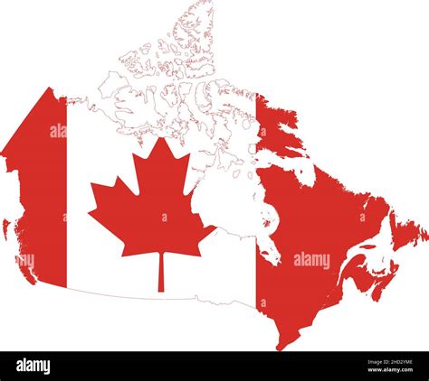Simple vector administrative flag map of CANADA Stock Vector Image & Art - Alamy