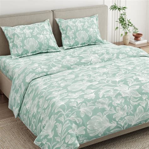 Haus & Kinder Bed Sheet Double Bed | 100% Combed Cotton 186 TC Queen ...