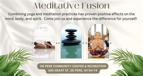 Meditative Fusion, De Pere Community Center, 21 May 2024 | AllEvents