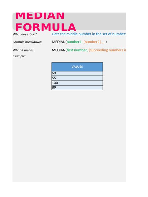 Image result for Sample Median Formula