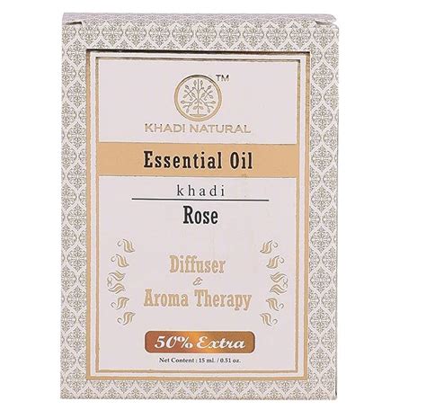 KHADI NATURAL Rose Essential Oil| Hydrates Skin| Aromatherapy| Stress ...
