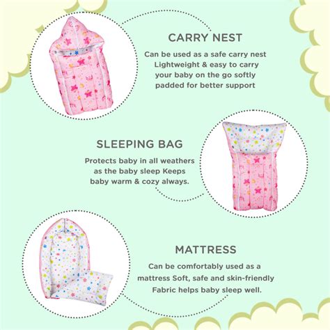 Baby Warm Sleeping Bag Sack, Padded Travel Carry Nest for Baby | Mee ...