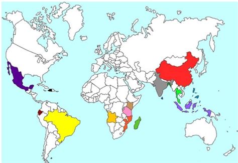 Jute producing countries in world map - Brainly.in