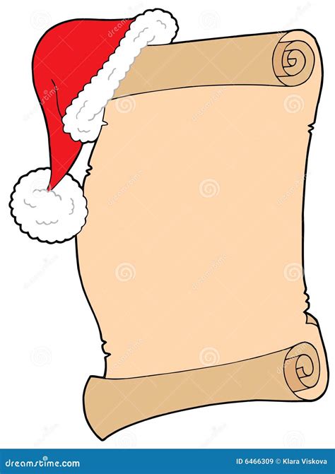 Santas wish list stock vector. Illustration of roll, season - 6466309