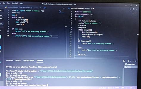 (a) Input a number and check if it is an Armstrong number or not. An ...