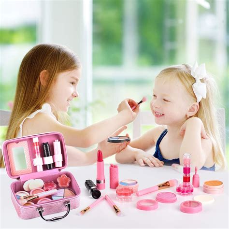 Buy balnore 21 Pcs Kids Makeup Kit for Girl, Washable Makeup Toy Set ...