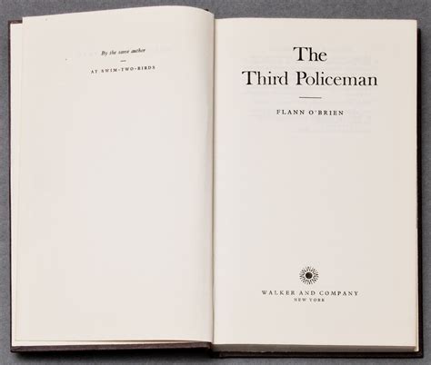 The Third Policeman by [Brian O'Nolan, writing as:] O'BRIEN, Flann ...