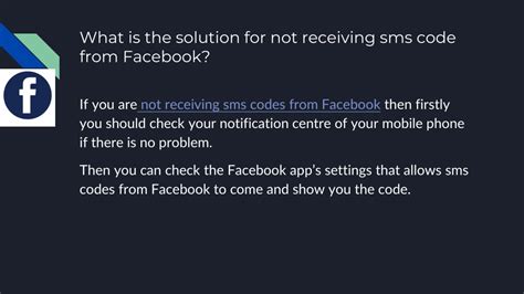 Not Getting Facebook SMS Code 的图像结果
