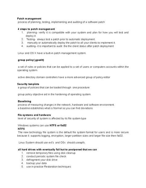Comptia security + 601 patch management and supply chain assessment ...