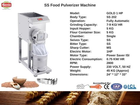 1 HP Stainless Steel Fully Automatic Pulverizer Machine Manufacturer ...