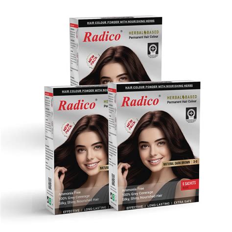 Radico Dark Brown Herbal hair Colour | 3 in 1 : Amazon.in: Beauty