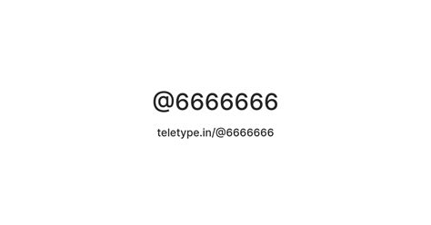 @6666666 — Teletype