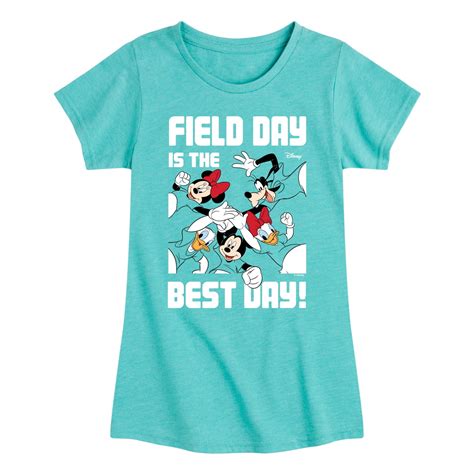 Disney - Field Day Best Day - Toddler And Youth Girls Short Sleeve Graphic T-Shirt - Walmart.com