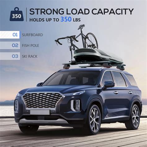 YZONA Heavy Duty 350 LBS Roof Rack Cross Bars Compatible India | Ubuy