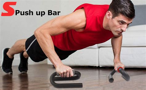 Buy Fitsy ® S Shape Steel Push Up Bar Stand (Grey) Online at Low Prices ...