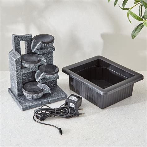 Buy Alpine Polyresin Diya Flow Water Fountain - 20x17x25cm from Home ...