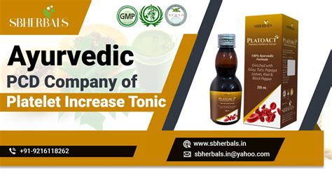 Herbal PCD Company for Platelet Increase Tonic, Ayurvedic Medicine for ...