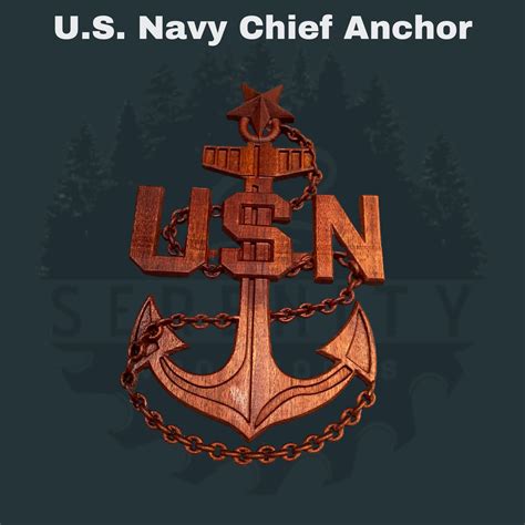 U.S. Navy Chief Anchor - Serenity Woodworks LLC