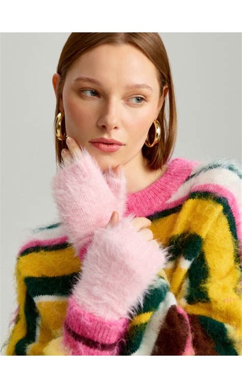 Mănuși fără degete Culoare roz pastel - HOUSE - 602CF-03X