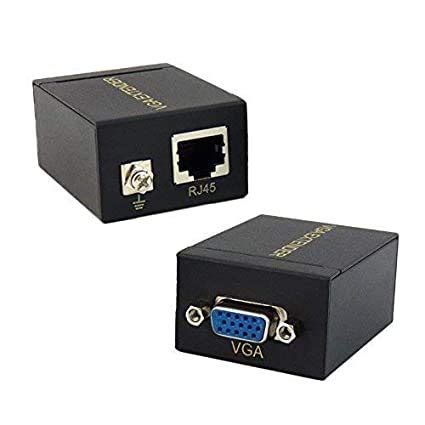 SOLIX® Latest Metal Iron Body up to 60mtr VGA to RJ45 Signal Extender ...