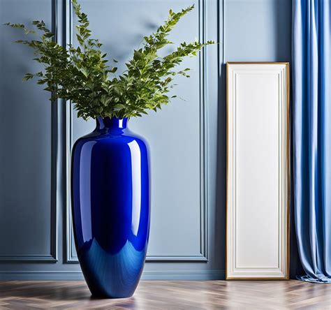 Floor Standing Vase with Extra Large Blue Capacity - Tiponthetrail.com