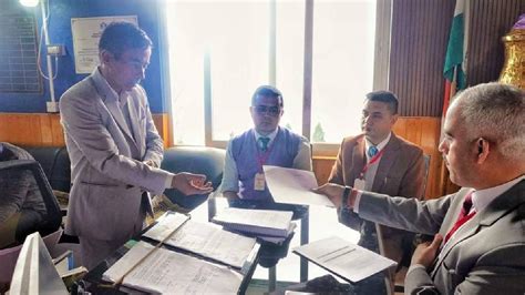 Sikkim: SDF candidate files nomination for Soreng Chakung Bye-Election ...