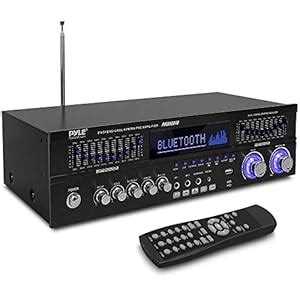 Pyle Bluetooth Hybrid Stereo Home Pre-Amplifier - Home Audio Rack Mount ...