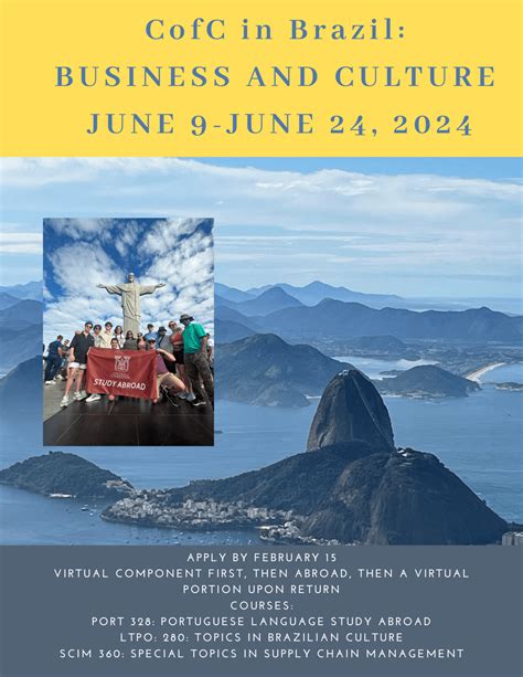 Portuguese and Brazilian Studies at CofC | Study Abroad Brazil summer ...