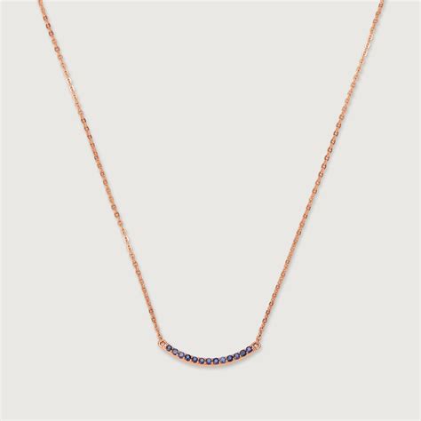 Ethereal Horizon 18KT Gold & Sapphire Pendant with Chain