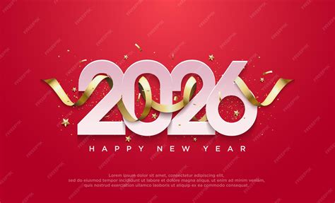 Happy new year 2026 background banner premium vector design for happy ...