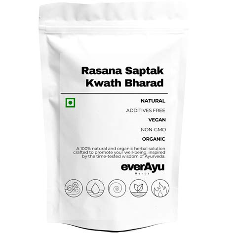 Rasana Saptak Kwath Bharad – Ayurvedic Herbal Decoction Mix | Buy ...