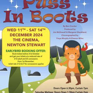 Puss In Boots, Laura's Gift Shop, Newton Stewart, 11 December to 14 ...