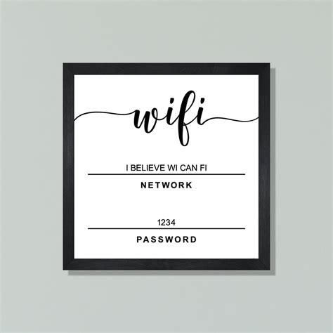 Wifi Sign-wifi Password Sign Office-wifi Password Sign for - Etsy
