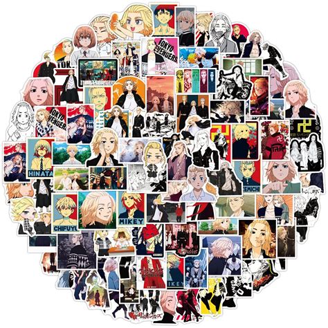 Uclever Tokyo Revengers Anime Sticker Pack 100pcs Cute Cartoon Stickers ...