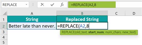 Image result for Excel Replace Function Tutorial