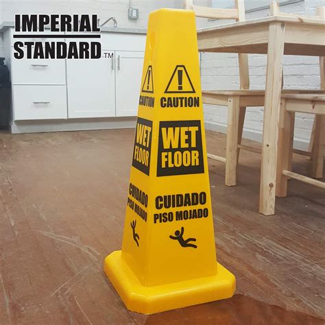Imperial Standard Wet Floor Cone (2 Pack) - Caution Wet Floor Sign ...
