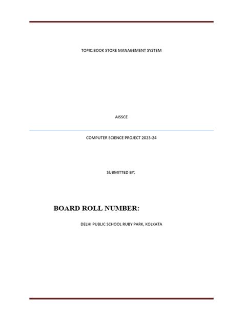 Image result for Class 12 Computer Science Project Front Page